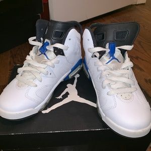 Nike Air Jordan Sport Blue 6's Grade School